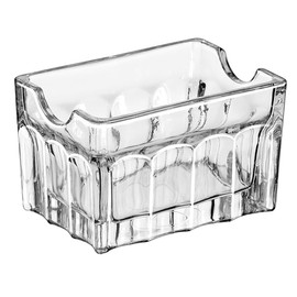 Yakri Acrylic Sugar Packet Holder Kitchen Tea Bag Organizer Bowl Clear Caddy Tea Packet Storage Container for Tea Bags,Sugar, Coffee Pods , Set of 4 ,YTBH-8003