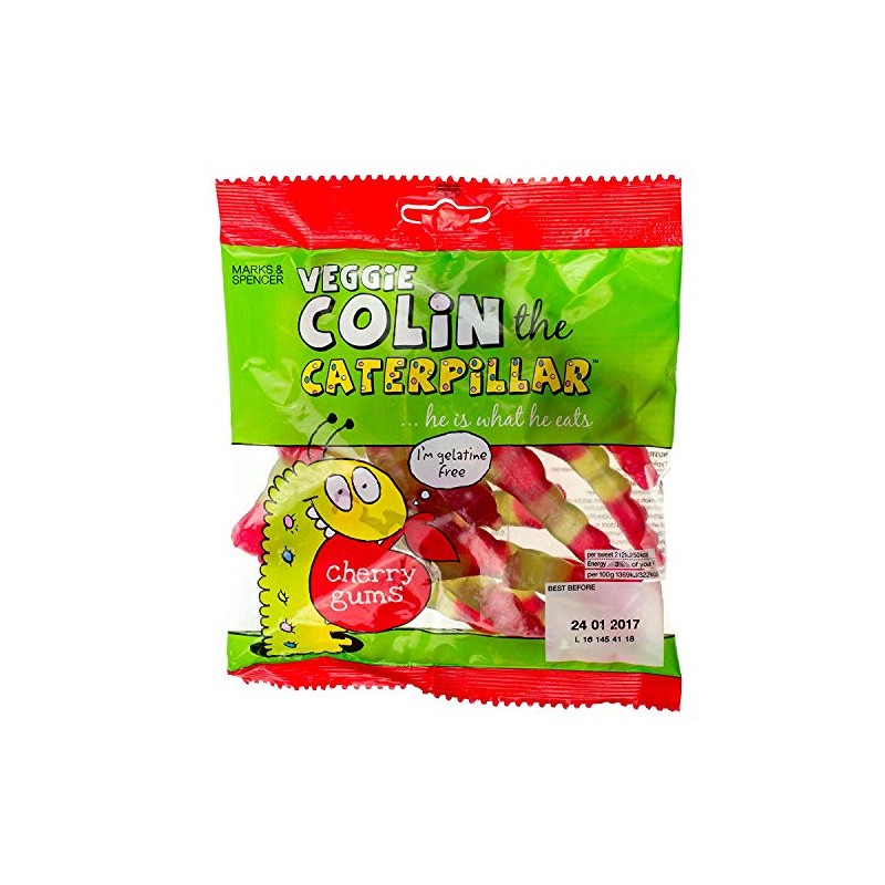 Marks & Spencer Veggie Colin The Caterpillar Cherry Gums (170g