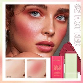 SWETIYOU Blush Stick for Cheeks and Lips, On-the-Go Blush, Hydrating Solid Cheek Tint, Multi-use Blush Makeup Stick for Beautiful and Natural Shades, Tinted Moisture Stick Ued on Eyes Lips and Cheeks