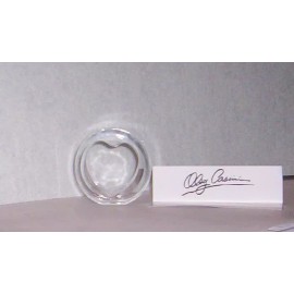 OLEG CASSINI CRYSTAL HEART NAPKIN  RINGS Set of 4 NIB