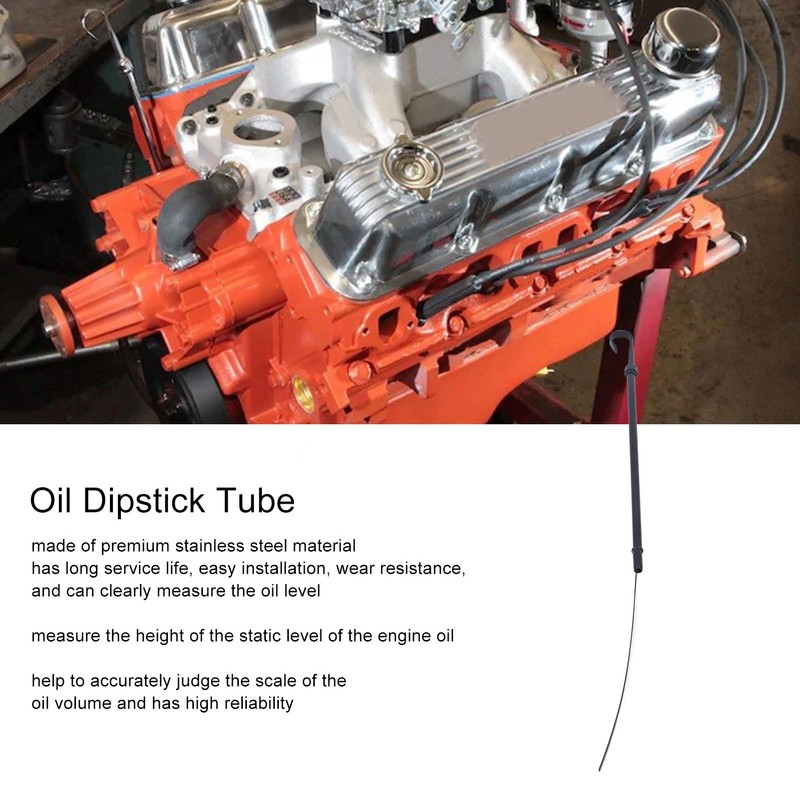Engine Oil Dipstick Tube 12 in Stainless Steel Fluid Oil