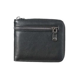 AegatarLue Men Wallet PU Leather Wallets with Multiple Credit Card Slots and Zipper, Small Wallet for Men Credit Card Holder Wallets with ID Window and Coin Purse (Casual, Black)
