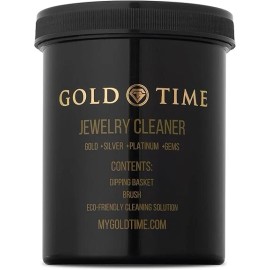 Gold Time Jewelry Cleaner Safe for Gold, Silver, Platinum & Gemstones