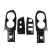 crosselec Carbon Fiber Window Lift Switch Panel Rear Cup Holder