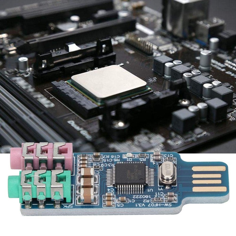 Sound Card, USB Drive Sound Card CM108 External Audio Adapter