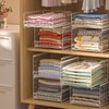 Hongtamoya 4-Tier Stackable Closet Organizers and Storage Shelves, Sliding Storage