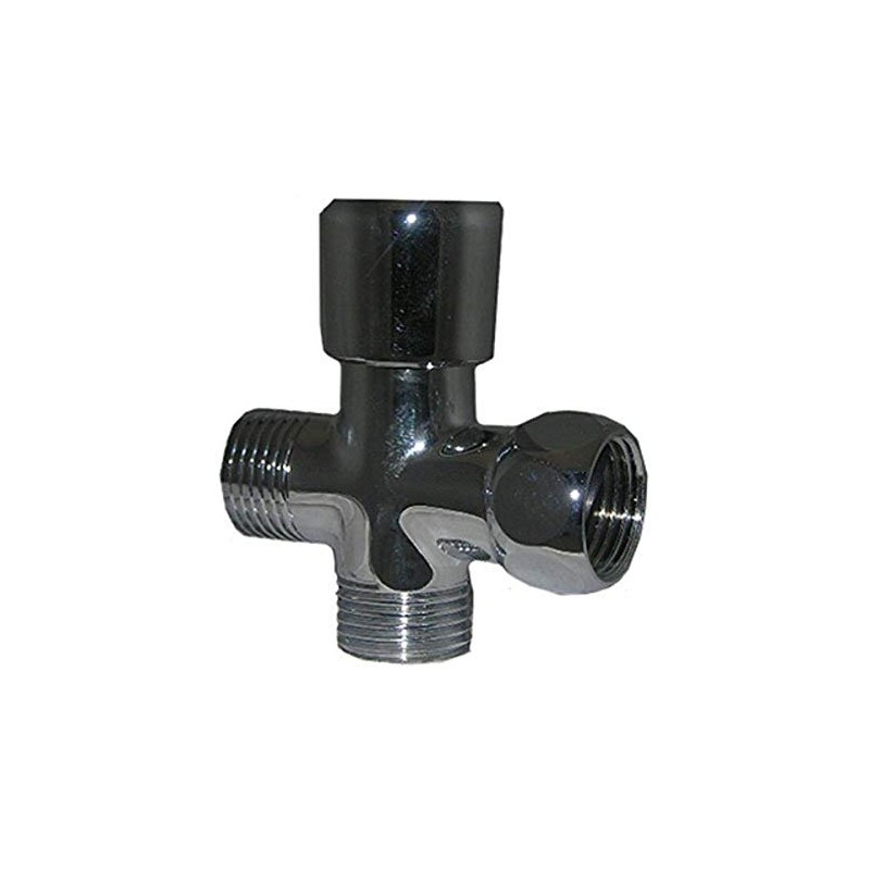 LASCO 08-2011 Push-Pull Style Personal Shower Diverter,Chrome Plated Brass