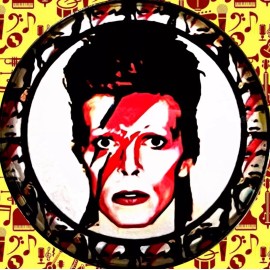 DAVID BOWIE  TWO LEATHER BRACELETS  ROCK MERCH 🤘