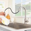 HOTIS Kitchen Sink Faucet Brushed Nickel with Pull Down Sprayer,