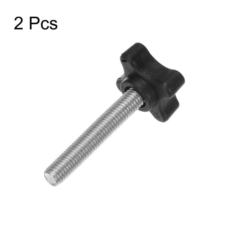 HARFINGTON 2pcs Star Clamping Knobs M8 x 50mm Metric Male