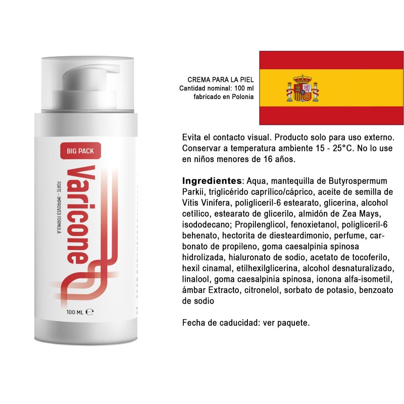 Creme Varicone Forte - 300 ml (3 x 100 ml)