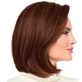 Raquel Welch Flying Solo Shoulder-Length Page Boy Wig, 100% Hand Tied by Hairuwear, Petite-Average Cap, RL32/31 Cinnabar