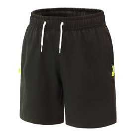 Hill & Sea Swimming Trunks for Boys, Sports Shorts with Zip Pocket, Quick-Drying Swimming Shorts, black, 164