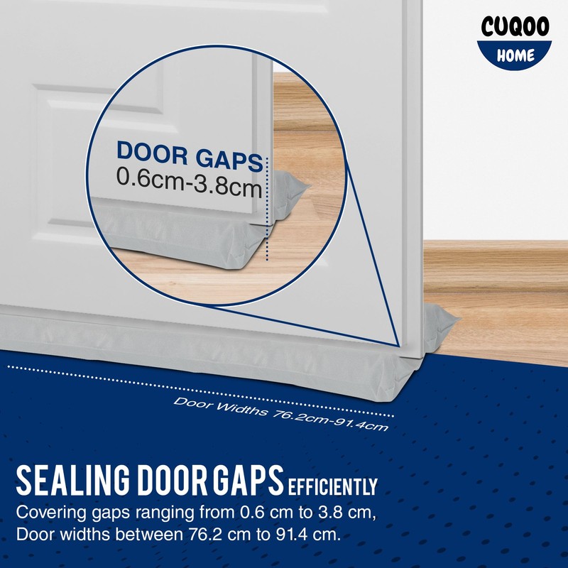 CUQOO Draft Excluder for Doors – Double-Sided 96cm Door Draught