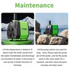 FREESEA Submersible Aquarium Fountain Pump: 400GPH 25W Adjustable Ultra Quiet