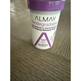 Almay Biodegradable Longwear & Waterproof Eye Makeup Remover Pads 120 Ct