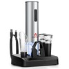 COSTWAY Electric Wine Bottle Opener Set, 6-in-1 Rechargeable Corkscrew Opener