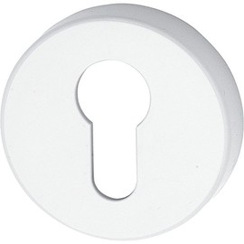 Hewi Cylinder Rosette Flat Diameter 55 x 10.5 mm with Screws Polyamide Pure White