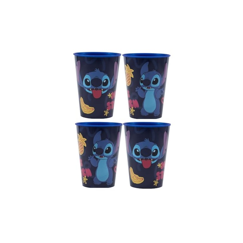 Golddunes 4pc Cups 260ml Cartoon Character Drinking Party Pack, Tumbler