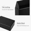Timirog 6x4x2 Inches Small Black Shipping Boxes 25 Pack -