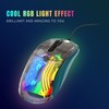 Wired Mouse Transparent Shell RGB Backlit Adjustable DPI Programmable Keys