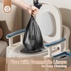 AKIMRABY Bedside Commode, Upgraded Safety Commode Toilet for Elderly and
