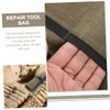 Tofficu 2pcs Multi-Purpose Tool Roll Bag Sturdy Canvas Tool Storage