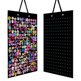 Fannoday Shoe Charms Organizer, Hanging Shoe Charm Holder with Holes, Portable Shoe Decoration Charms Display Stand, Wall Mounted Display Holder for Shoe Charms(Any Accessories Not Included)