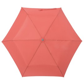 mabu RAKURAKU Carmine MBU-AOCPT01 Folding Umbrella, Automatic Opening and Closing, 6 Ribs, 21.7 inches (55 cm)