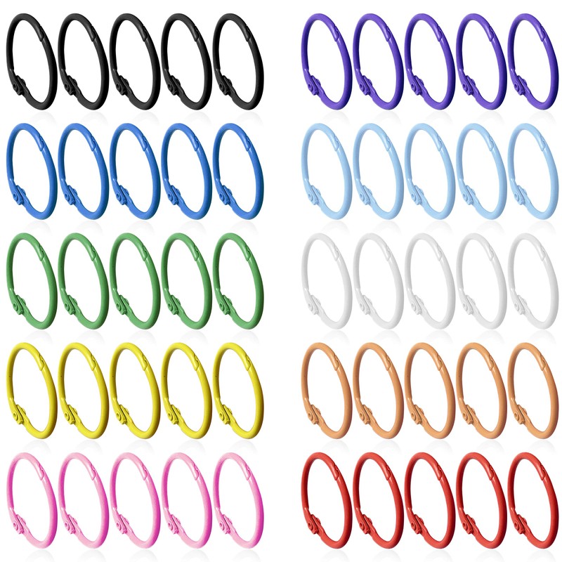 Keychains or Key Rings, 1 1/5" Loose Leaf Binder Rings