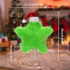 Plush Christmas Tree Topper Star, 19CM Fluff Star Christmas Tree
