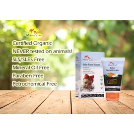 MOMMY CARE Organic Baby Face Moisturizer Cream Protective Soothing Baby Facial Cream to Hydrate and Moisturize Newborns Sensitive Skin. Helps protect against dry skin 2.03 OZ