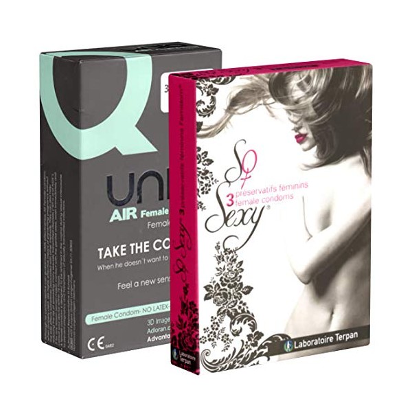 Kondomotheke® Lady Duo Latex-Free - 2 Boxes of Latex-Free Women's Condoms - Hypoallergenic, Real Feel & Easy to Use - Active Prevention for Women, 2 x 3 Pieces