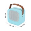 Mini Karaoke Machine Portable Bluetooth Speaker With Wireless Microphone Bass