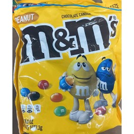 M&M's Peanut Milk Chocolate Candy SUPER BOWL Party Size - 38 oz Bag