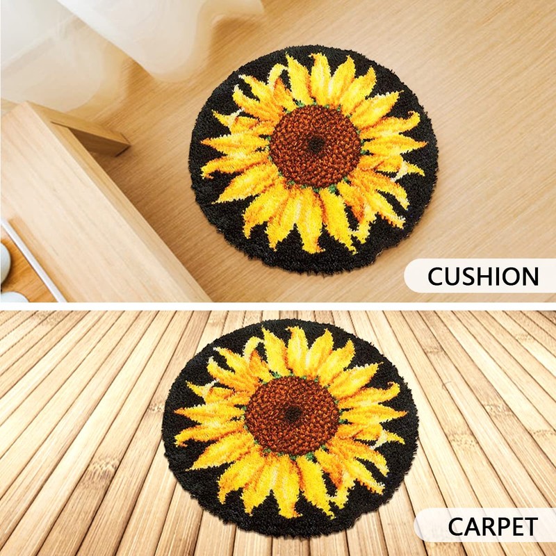 Mocoli Latch Hook Rug for Knotting Yourself, DIY Latch Hook