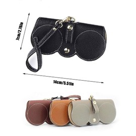 Forlush Pack of 4 Soft Glasses Case, Glasses Bag for Women, Leather Sunglasses Bag, Soft Leather Sunglasses Bag, for Carrying Your Glasses When Going Out