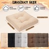 Qunclay 6 Pcs Floor Pillows Square Memory Foam Meditation Cushion