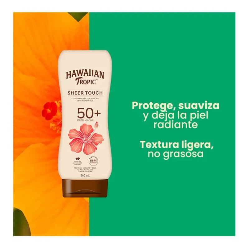Protector Solar Hawaiian Tropic Sheer Touch 50+FPS 240 ml