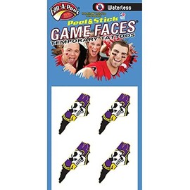 East Carolina – Waterless Peel & Stick Temporary Spirit Tattoos – 4-Piece – Pirate Logo