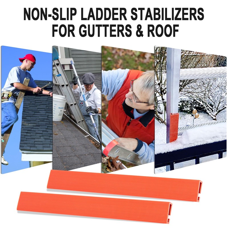 Ladder Stabilizer for Gutters and Roof, Anti-Slip Ladder Safety Covers
