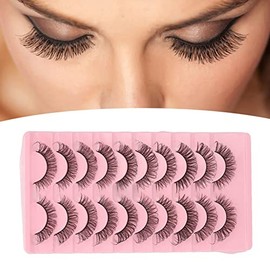 Paquete de Pestañas Postizas Naturales 3D, 10 Pares, Reutilizables y Suaves, Volumen Largo y Grueso, Kits DD Wispy