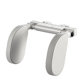 Adjustable Car Seat Headrest Pillow with Lean Support Cushion Sleeping Travel Neck Pillow Safeguard Cushion Suitable for Both Kids and Adults Fits Most Vehicles (Gray, Faux Leather Cover)