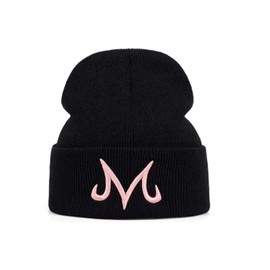RAN Majin Buu Winter Hat Cotton Knitted Hat Knitted Beanie Hat for Black-Pink
