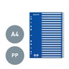 Leitz A4 A-Z Index, Heavy Duty Plastic and Cardboard, Blue/White
