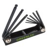 Greenlee 0254-12 Folding Ball-End Hex-Key Set, 9-Piece
