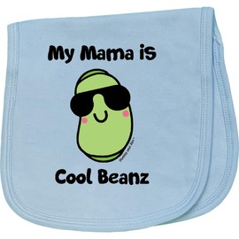 inktastic Cool Beans Mama Baby Burp Cloth Light Blue - Flossy and Jim 2b9a3