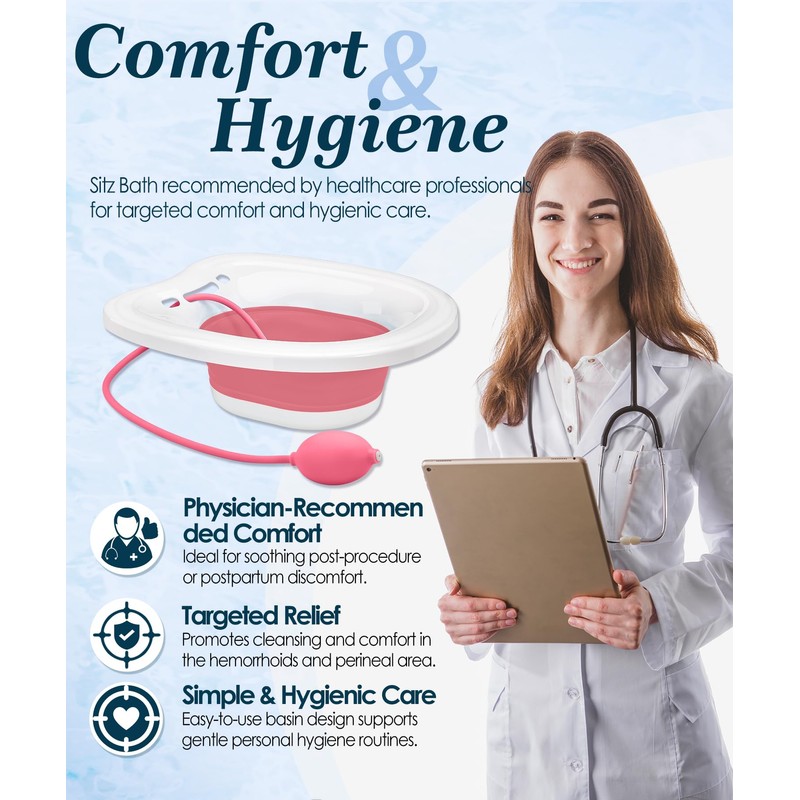 Sitz Bath, Sitz Bath for Toilet Seat, Postpartum Essentials and