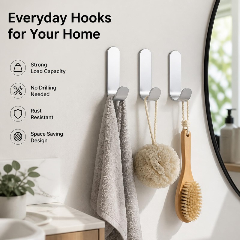Bathroom Storage Set - Toilet Paper Storage Basket - Aluminum