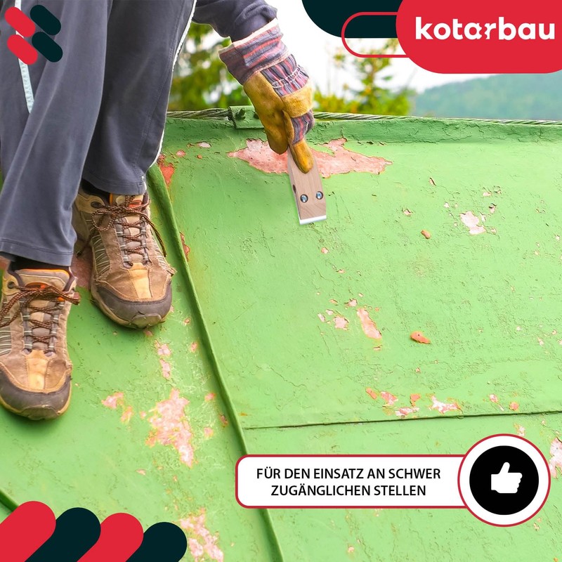 KOTARBAU® Pulling Blade Scraper 40 mm with Wooden Handle for
